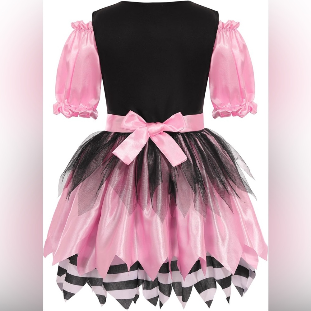 Pirate Costumes for Kids Sea Buccaneer Costume Pink Pirate Dress NWOT Size: M - Picture 4 of 12